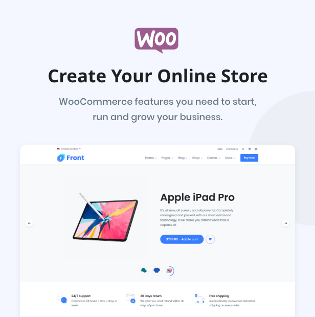 Front WooCommerce